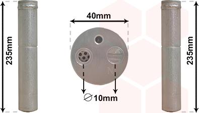 Van Wezel 5300D017 - Осушитель, кондиционер abcparts.ee