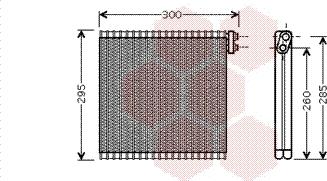 Van Wezel 5300V483 - Испаритель, кондиционер abcparts.ee