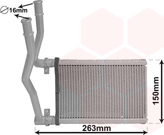 Van Wezel 52006146 - Теплообменник, отопление салона abcparts.ee
