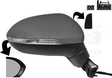 Van Wezel 5742828 - Наружное зеркало abcparts.ee