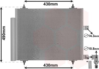 Van Wezel 09005213 - Конденсатор кондиционера abcparts.ee