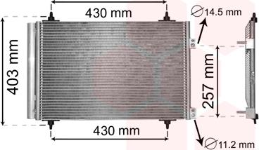 Van Wezel 09005231 - Конденсатор кондиционера abcparts.ee