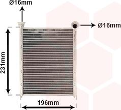 Van Wezel 09016703 - Теплообменник, отопление салона abcparts.ee