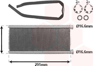 Van Wezel 09016702 - Теплообменник, отопление салона abcparts.ee