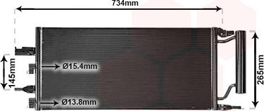 Van Wezel 06005607 - Конденсатор кондиционера abcparts.ee
