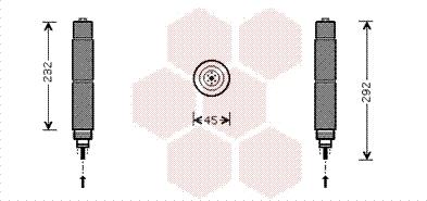 Van Wezel 0600D078 - Осушитель, кондиционер abcparts.ee