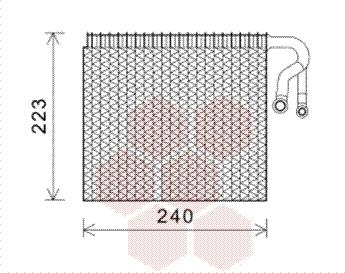 Van Wezel 0600V403 - Испаритель, кондиционер abcparts.ee