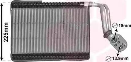 Van Wezel 0600V500 - Испаритель, кондиционер abcparts.ee