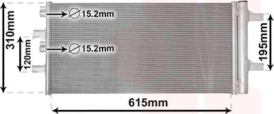 Van Wezel 06015702 - Конденсатор кондиционера abcparts.ee