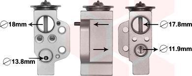 Van Wezel 03001351 - Расширительный клапан, кондиционер abcparts.ee