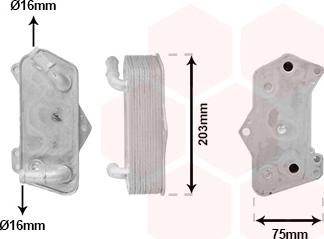 Van Wezel 03003435 - Масляный радиатор, автоматическая коробка передач abcparts.ee