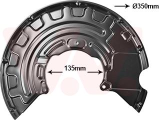 Van Wezel 0332372 - Отражатель, защита, тормозной диск abcparts.ee