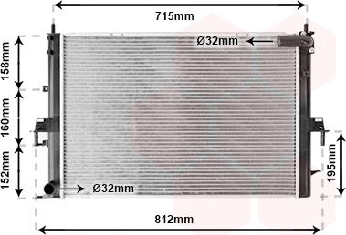 Van Wezel 02002152 - Радиатор, охлаждение двигателя abcparts.ee
