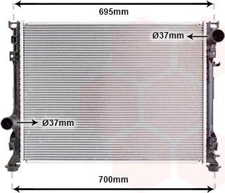 Van Wezel 07002097 - Радиатор, охлаждение двигателя abcparts.ee