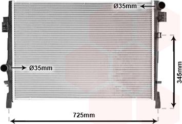 Van Wezel 07002105 - Радиатор, охлаждение двигателя abcparts.ee