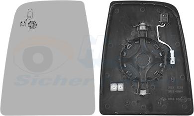 Van Wezel 1992835 - Зеркальное стекло, наружное зеркало abcparts.ee