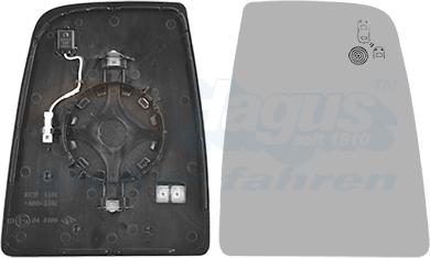 Van Wezel 1992836 - Зеркальное стекло, наружное зеркало abcparts.ee