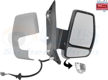 Van Wezel 1987808 - Наружное зеркало abcparts.ee