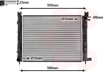 Van Wezel 15012007 - Радиатор, охлаждение двигателя abcparts.ee