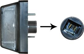 Van Wezel 1650940 - Фонарь освещения номерного знака abcparts.ee