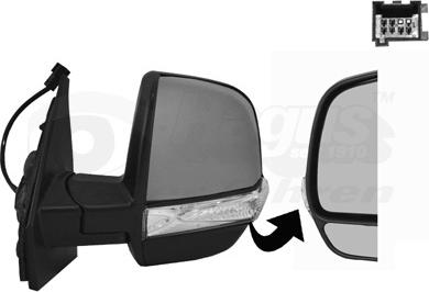 Van Wezel 1638817 - Наружное зеркало abcparts.ee