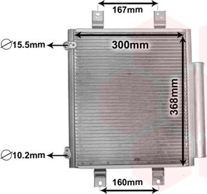 Van Wezel 11005075 - Конденсатор кондиционера abcparts.ee