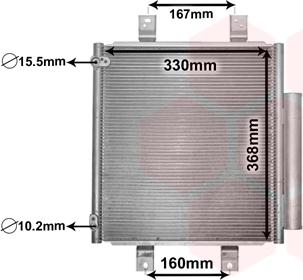 Van Wezel 11005076 - Конденсатор кондиционера abcparts.ee