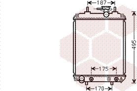 Van Wezel 11002065 - Радиатор, охлаждение двигателя abcparts.ee