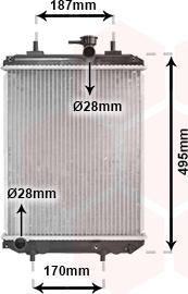 Van Wezel 11002066 - Радиатор, охлаждение двигателя abcparts.ee