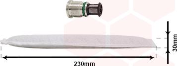 Van Wezel 1100D061 - Осушитель, кондиционер abcparts.ee