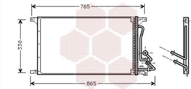 Van Wezel 18005304 - Конденсатор кондиционера abcparts.ee