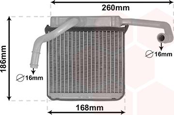 Van Wezel 18006607 - Теплообменник, отопление салона abcparts.ee