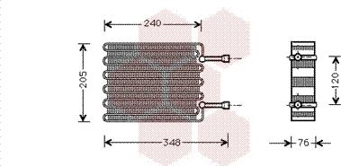 Van Wezel 1800V022 - Испаритель, кондиционер abcparts.ee