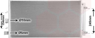 Van Wezel 18015719 - Конденсатор кондиционера abcparts.ee