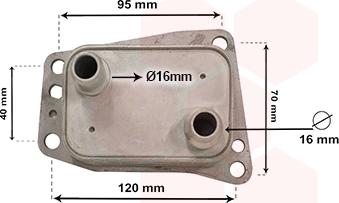 Van Wezel 18013719 - Масляный радиатор, двигательное масло abcparts.ee