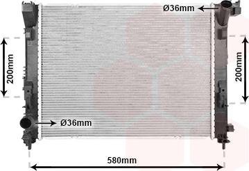 Van Wezel 13012714 - Радиатор, охлаждение двигателя abcparts.ee
