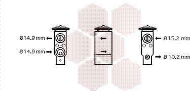 Van Wezel 17001306 - Расширительный клапан, кондиционер abcparts.ee