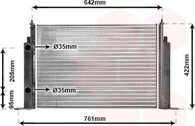 Van Wezel 17002244 - Радиатор, охлаждение двигателя abcparts.ee