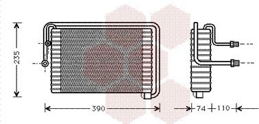Van Wezel 1700V021 - Испаритель, кондиционер abcparts.ee