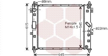 Van Wezel 81002089 - Радиатор, охлаждение двигателя abcparts.ee