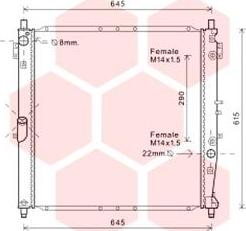 Van Wezel 81002119 - Радиатор, охлаждение двигателя abcparts.ee