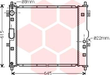 Van Wezel 81002117 - Радиатор, охлаждение двигателя abcparts.ee