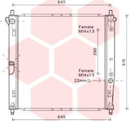 Van Wezel 81002125 - Радиатор, охлаждение двигателя abcparts.ee