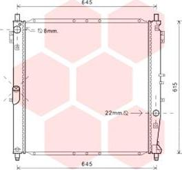 Van Wezel 81002120 - Радиатор, охлаждение двигателя abcparts.ee