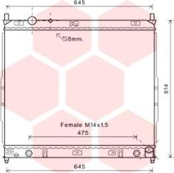 Van Wezel 81002121 - Радиатор, охлаждение двигателя abcparts.ee