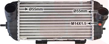 Van Wezel 83004329 - Интеркулер, теплообменник турбины abcparts.ee