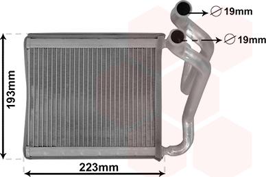 Van Wezel 82006270 - Теплообменник, отопление салона abcparts.ee