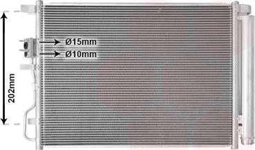 Van Wezel 82015706 - Конденсатор кондиционера abcparts.ee