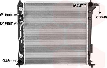 Van Wezel 82012731 - Радиатор, охлаждение двигателя abcparts.ee