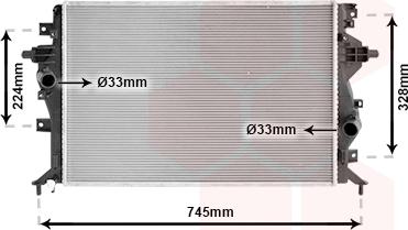 Van Wezel 82012720 - Радиатор, охлаждение двигателя abcparts.ee
